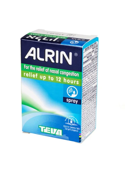 Alrin Spray su bianco — Foto Stock