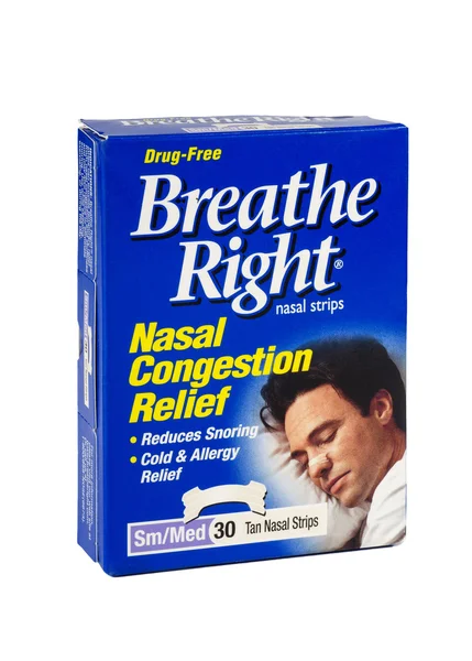 Respirer droit Soulagement de la congestion nasale — Photo