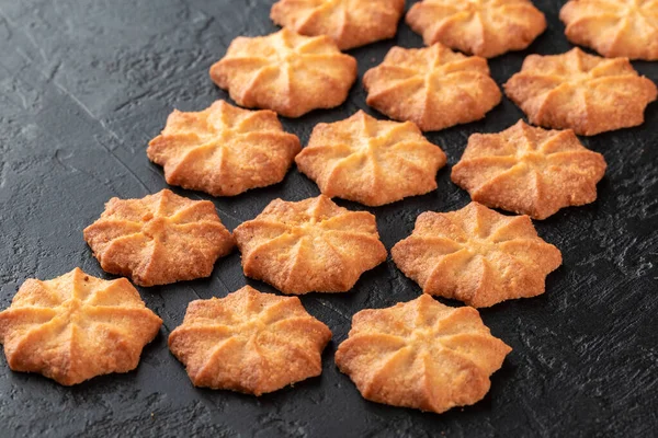 Healthy Food Concept Homemade Organic Energy Cookies Black Slate Stone — Stock Photo, Image