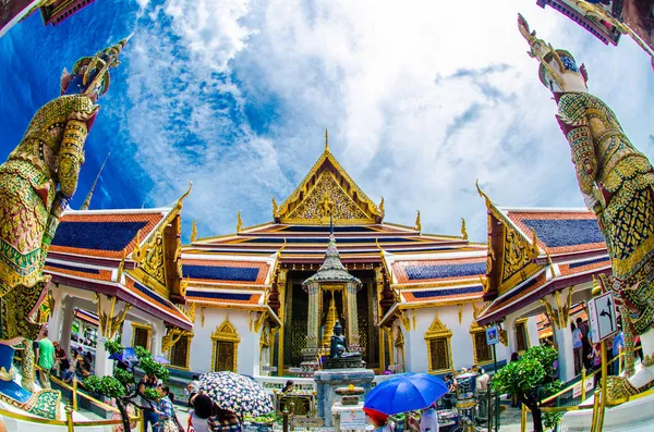 Wat Phra Kaew, Templo da Esmeralda Buda, Bancoc — Fotografia de Stock