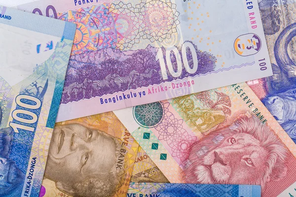Primo piano della moneta sudafricana il Rand — Foto Stock