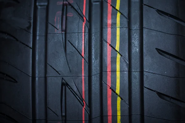 stock image Sport summer tire isolated on black background