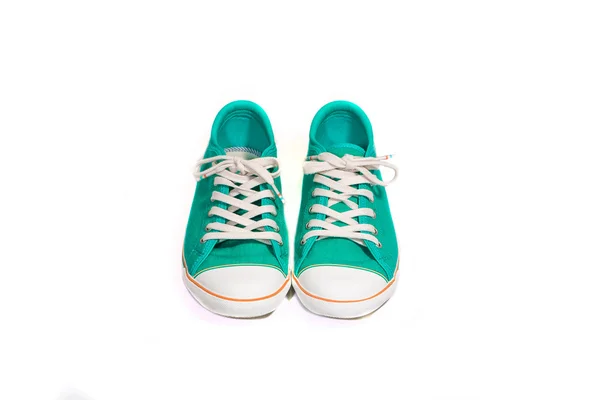 Вінтаж зелений взуття — стокове фото