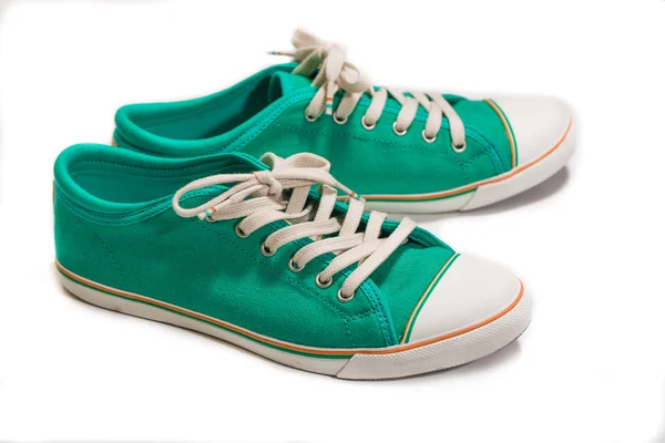 Vintage green shoes — Stock Photo, Image