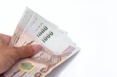 1000 Baht bir toplu tutmak el 