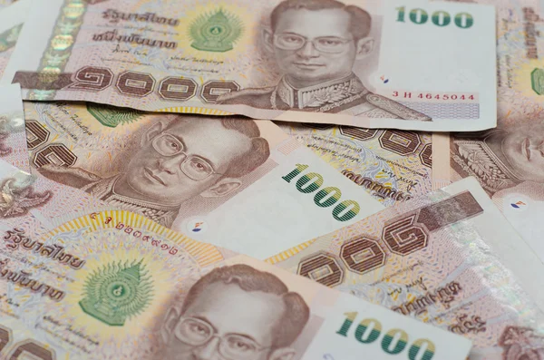 Tailândia moeda, tailandês baht fundo . — Fotografia de Stock