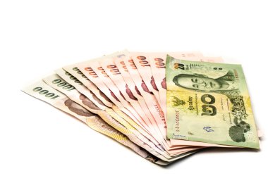 Tay banknot. 20, 100, 1000 baht