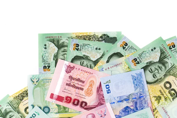 Primo piano del denaro thailandese — Foto Stock