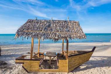 Kabin palapa kulübe deniz plaj