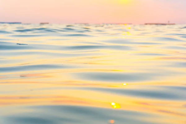 Deniz Dalgası Plaj Günbatımı Doğa Manzarası — Stok fotoğraf