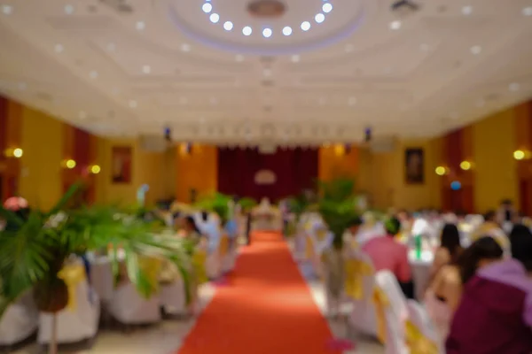 Abstracto Borrosa Gente Boda Ceremonia Cena Salón Personas Fondo — Foto de Stock