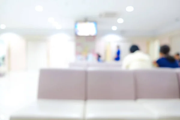 Abstracto Desenfoque Personas Hermoso Hospital Lujo Clínica Interior Con Bokeh — Foto de Stock