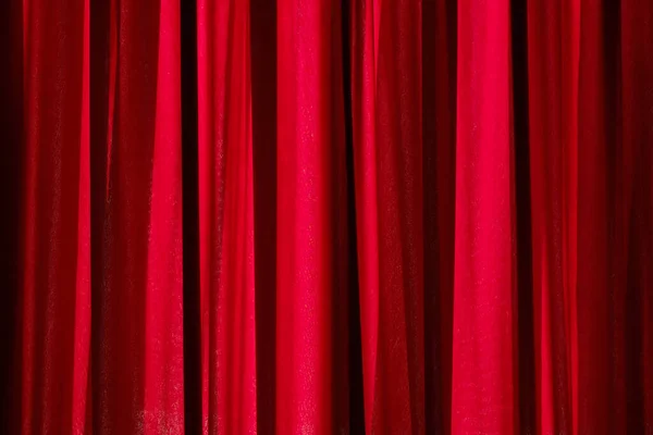 Rote Luxus Leere Vorhang Inndoor Zimmer Abstrakten Hintergrund — Stockfoto