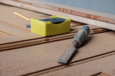 Ahşap kapı çalışma aracı marangoz nesne kopyalama alanı