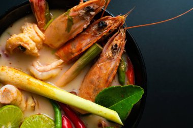 Spicy shrimp in milk curry Tom Yum Kung asian spicy food