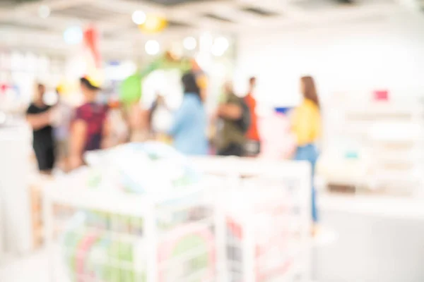 Abstract Blurred People Shopping Supermarket Store Business Background — Fotografia de Stock