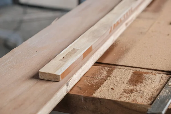Teak Door Wood Working Tool Prepare Set New House Carpenter — Stock fotografie