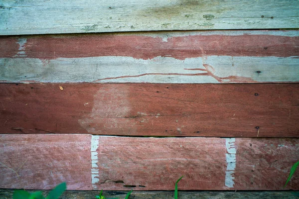 Antique Vintage Brown White Wooden Wall Texture Wood Background — Stock Photo, Image