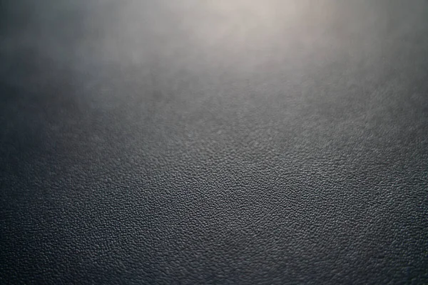 Genuine Black Cow Fullgrain Leather Selective Focus Leather Backgrounnd — Stock fotografie