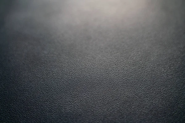 Genuine Black Cow Fullgrain Leather Selective Focus Leather Backgrounnd — Stock fotografie