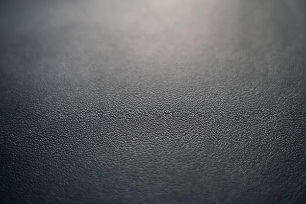 Genuine Black Cow Fullgrain Leather Selective Focus Leather Backgrounnd — Stock fotografie