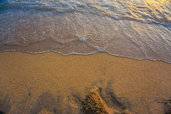 Sea Wave Beach Sunset Coastline Summer Vacation Travel Concept — Stock Photo, Image