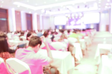 Seminer odasındaki soyut defoktus insanlar grubu iş geçmişi bulanıklaştı