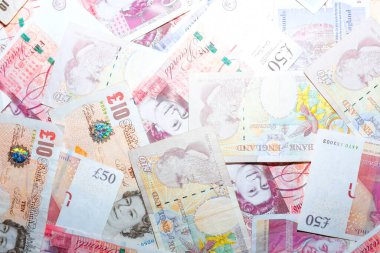 GBP para faturası finans geçmişi, iş konseptini kapat
