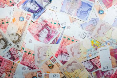 GBP para faturası finans geçmişi, iş konseptini kapat