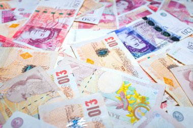 GBP para faturası finans geçmişi, iş konseptini kapat