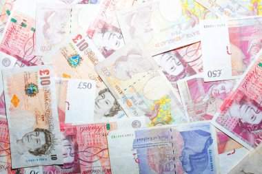 GBP para faturası finans geçmişi, iş konseptini kapat