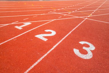 Koşu pistinin arka plan atletizm konsepti sayısı