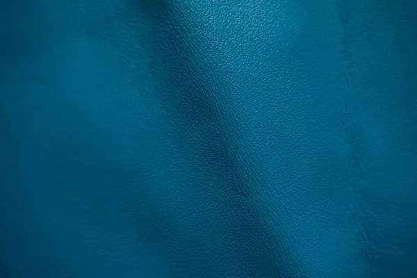 Abstract Blue Ocea Leather Texture Genuine Leather Background — Stockfoto