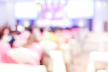 Seminer odasındaki soyut defoktus insanlar grubu iş geçmişi bulanıklaştı