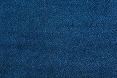 Dark navy blue canvas cloth texture close up fabric