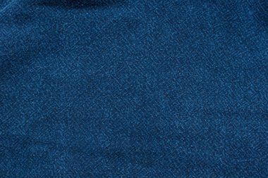 Dark navy blue canvas cloth texture close up fabric
