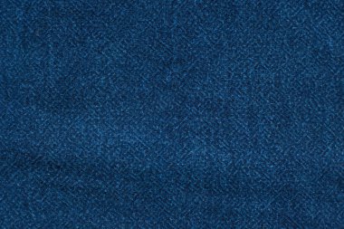 Dark navy blue canvas cloth texture close up fabric