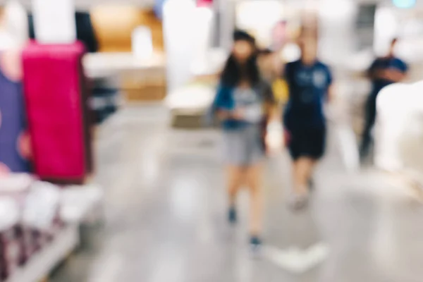 Abstract blurred people in warehouse store supermarket business background