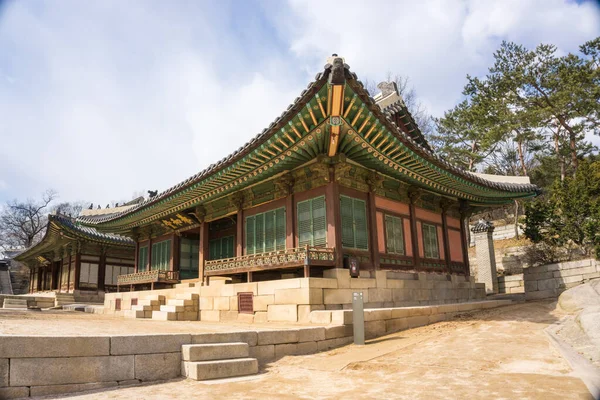 Architektur Des Alten Palastgebäudes Von Gyeongbokgung Korea — Stockfoto