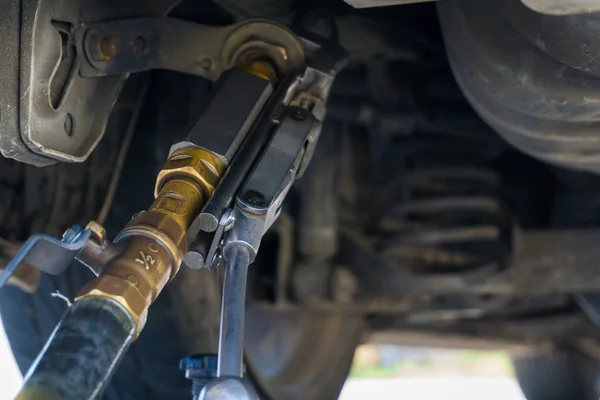 LPG nozzle in petroleum filling station alternative energy