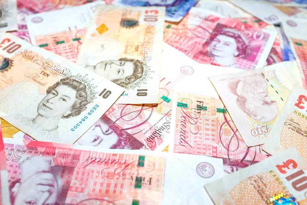 UK pound british money background financial concept