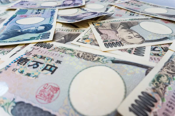 Japanese Currency 1000 5000 Value Yen Business Background — Stock Photo, Image