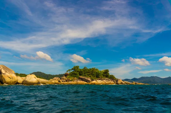 Schöne Exotische Insel Mit Grünem Baum Blaues Andamanenmeer Lipe Thailand — Stockfoto