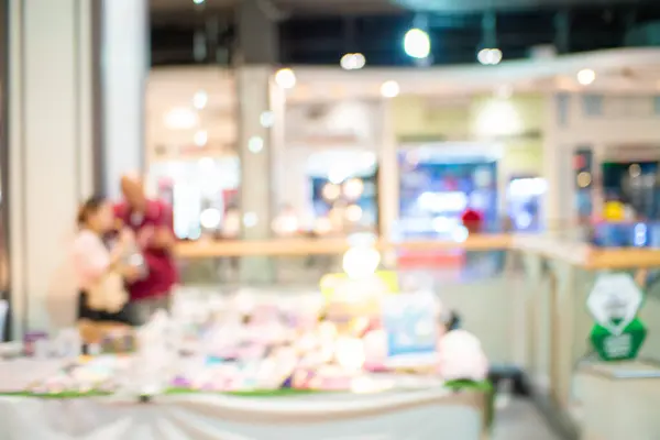 Blurred People Shopping Modern Store Supermarket Bokeh — Stockfoto