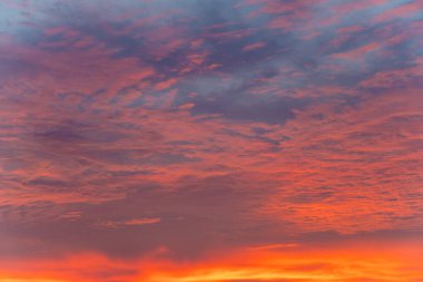 Colorful dramatic sky with cloud above sea bay nature landscape