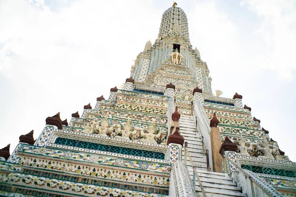 Pagoda Arun Temple Colorful Historical Porcelain Pagoda Wat Arun Temple — Foto Stock