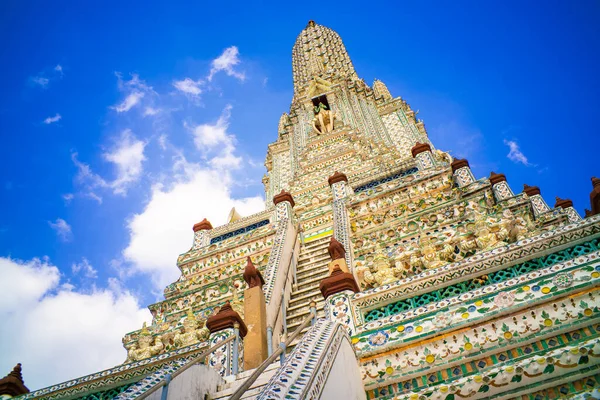Pagoda Arun Temple Colorful Historical Porcelain Pagoda Wat Arun Temple — Stockfoto