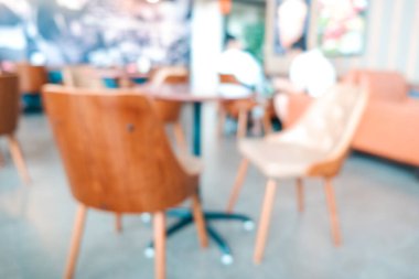 Abstract blurred indoor coffe shop in supermarket vintage blurred cafe background