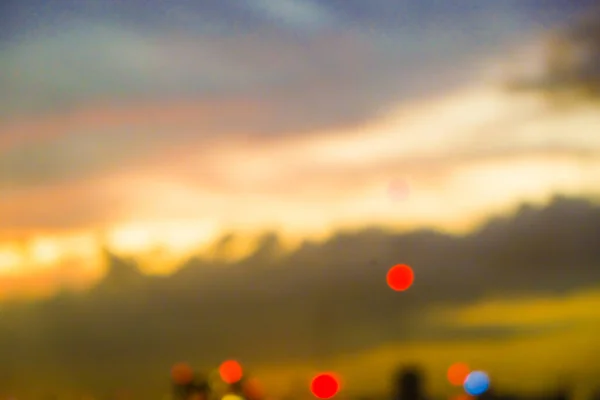 Astratto Silhouette Offuscata Cielo Nube Città Crepuscolo Colore Business Sfondo — Foto Stock
