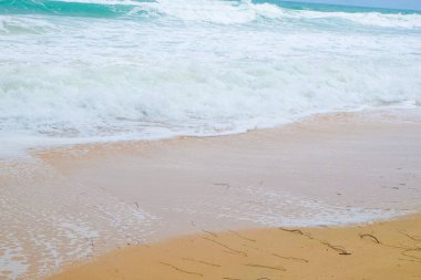 Deniz dalgası turkuvaz su yaz tatili arka planı